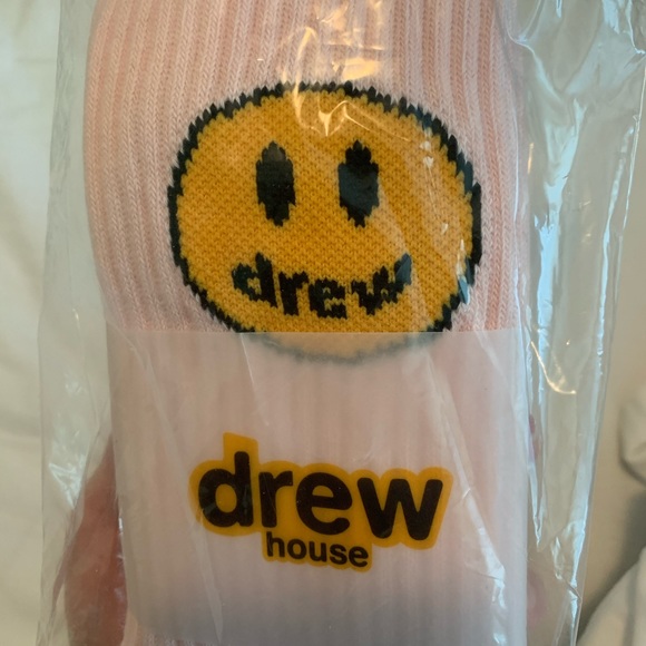 Drew House mascot socks pink OSFA brand new - Picture 2 of 5